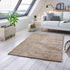 Wollteppich Natur | Reine Schur-Wolle Handweb Teppich im Skandinavischen Design | Sand Multi